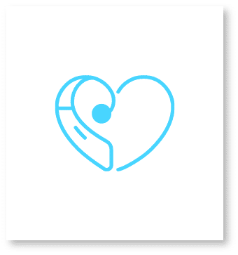 hearing aid heart icon